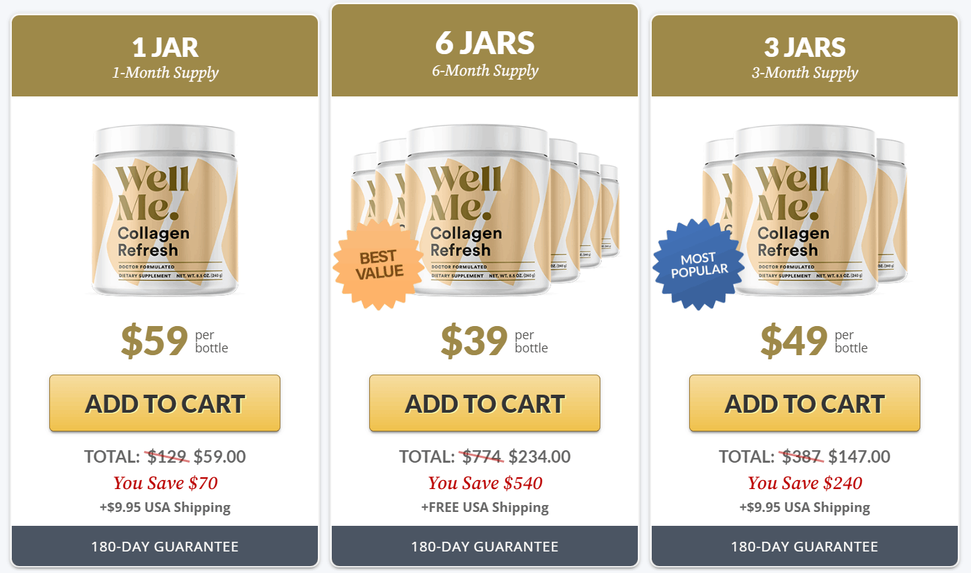 collagen refresh pricing